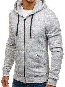 Sudadera con capucha y estampado para hombre gris Bolf 60S