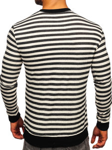 Sudadera con estampado sin capucha para hombre negro Bolf 71