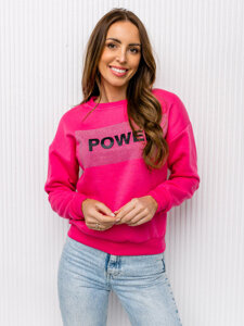 Sudadera con impresión para mujer rosa Bolf KSW1004