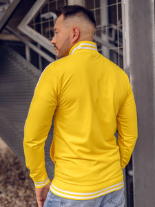 Sudadera de cuello alto de estilo retro para hombre amarillo Bolf 11113A