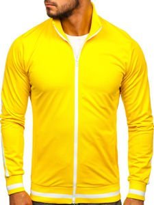 Sudadera de cuello alto de estilo retro para hombre amarillo Bolf 2126