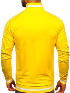 Sudadera de cuello alto de estilo retro para hombre amarillo Bolf 2126