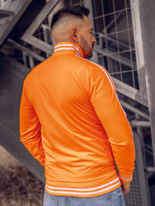 Sudadera de cuello alto de estilo retro para hombre naranja Bolf 11113A