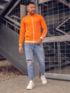 Sudadera de cuello alto de estilo retro para hombre naranja Bolf 2126A