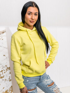 Sudadera estilo canguro para mujer Amarillo-Neon Bolf W02A1