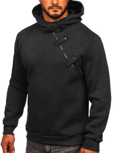 Sudadera gruesa con capucha para hombre grafito Bolf 06