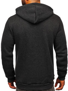 Sudadera gruesa con capucha para hombre grafito Bolf 06