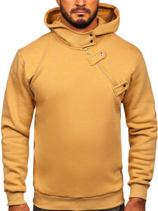 Sudadera gruesa con capucha para hombre marrón Bolf 06