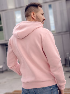 Sudadera gruesa con capucha para hombre rosa claro Bolf 02A