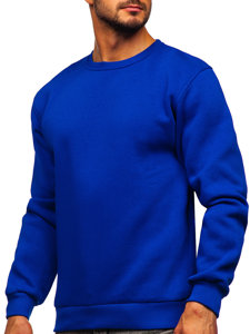 Sudadera gruesa sin capucha para hombre azul medio Bolf 2001