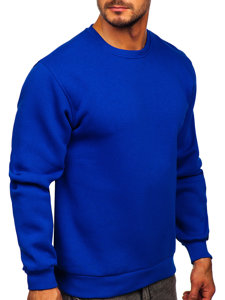 Sudadera gruesa sin capucha para hombre azul medio Bolf 2001