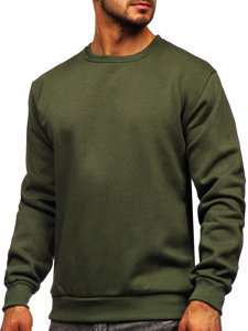 Sudadera gruesa sin capucha para hombre caqui Bolf 2001