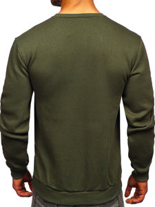 Sudadera gruesa sin capucha para hombre caqui Bolf 2001