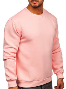 Sudadera gruesa sin capucha para hombre rosa claro Bolf 2001