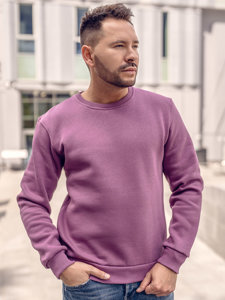 Sudadera gruesa sin capucha para hombre violeta Bolf 2001A