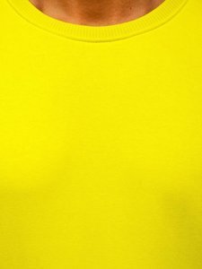 Sudadera para hombre sin capucha amarillo claro Bolf 171715