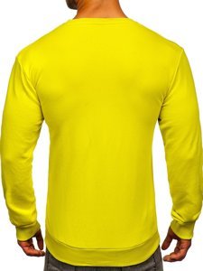 Sudadera para hombre sin capucha amarillo claro Bolf 171715