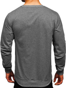 Sudadera para hombre sin capucha color antracita Bolf B10001