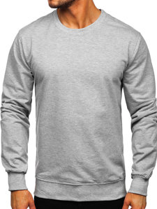 Sudadera para hombre sin capucha color gris Bolf B10001