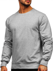 Sudadera para hombre sin capucha color gris Bolf B10001