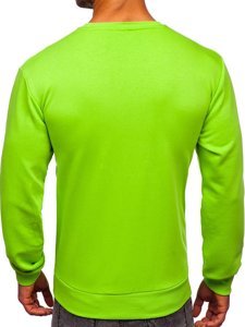 Sudadera para hombre sin capucha verde claro Bolf 171715