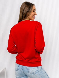 Sudadera para mujer roja Bolf WB11002