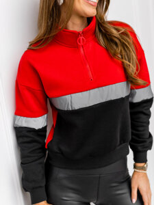 Sudadera para mujer rojo Bolf KSW2022