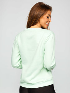 Sudadera para mujer verde menta Bolf W01