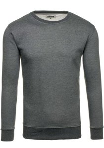 Sudadera sin capucha para hombre antracita Bolf BO-01