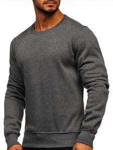 Sudadera sin capucha para hombre antracita Bolf BO-01