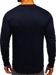 Sudadera sin capucha para hombre azul tinta Bolf 2001