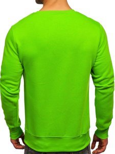 Sudadera sin capucha para hombre color verde claro Bolf 2001-31