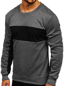 Sudadera sin capucha para hombre grafito Bolf JZ11050