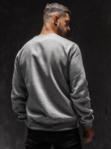 Sudadera sin capucha para hombre gris Bolf 2001A1