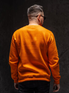 Sudadera sin capucha para hombre naranja Bolf 2001A1