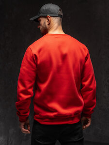 Sudadera sin capucha para hombre rojo Bolf 2001A1