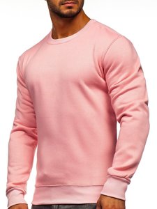 Sudadera sin capucha para hombre rosa claro Bolf 2001