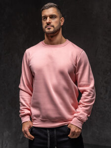 Sudadera sin capucha para hombre rosa claro Bolf 2001A1