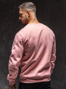 Sudadera sin capucha para hombre rosa claro Bolf 2001A1