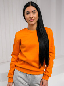 Sudadera sin capucha para mujer naranja Bolf W01A1