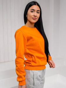 Sudadera sin capucha para mujer naranja Bolf W01A1