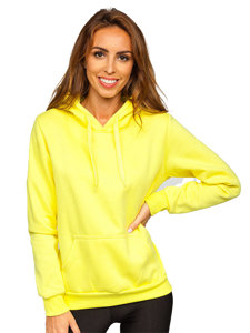 Sudadera tipo caguro para mujer amarillo y fluorescente Bolf W02B