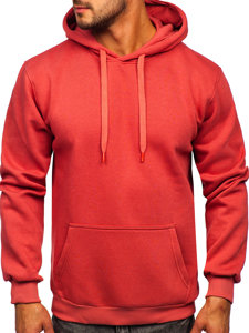 Sudadera tipo canguro con capucha para hombre coral Bolf 1004