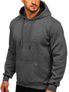 Sudadera tipo canguro con capucha para hombre grafito Bolf 1004