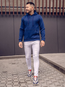 Sudadera tipo canguro con capucha para hombre indigo Bolf 1004