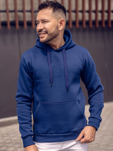 Sudadera tipo canguro con capucha para hombre indigo Bolf 1004