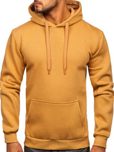 Sudadera tipo canguro con capucha para hombre marrón Bolf 1004