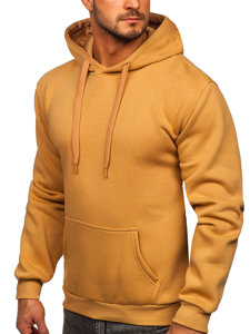 Sudadera tipo canguro con capucha para hombre marrón Bolf 1004