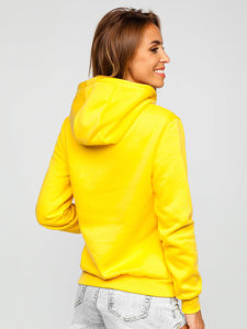 Sudadera tipo canguro para mujer amarillo Bolf W02B