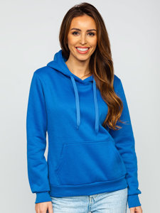 Sudadera tipo canguro para mujer azul oscuro Bolf W02B